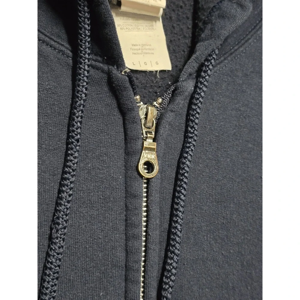 Disney‎ Universal Studio Full Zip Up Hoodie Mens L Blue Double Sided